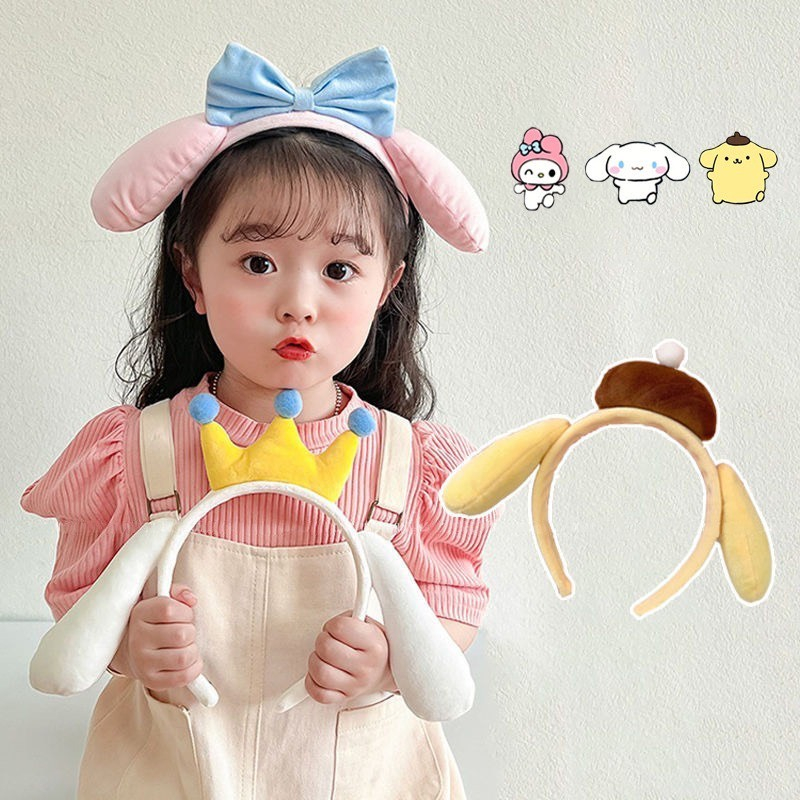 Băng đô bờm cài tóc hoạt hình sanrio phong cách Hàn Quốc cho bé