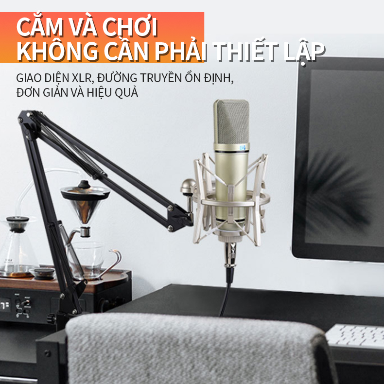 Micro Thu Âm  ⚡ HÀNG LOẠI 1 ⚡Mic Hát Livestream Thu Âm, Karaoke Chuyên Nghiệp Âm Thanh Sống Động