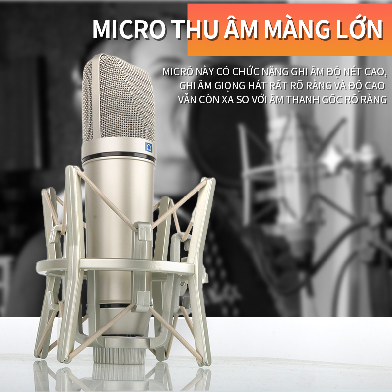 Micro Thu Âm  ⚡ HÀNG LOẠI 1 ⚡Mic Hát Livestream Thu Âm, Karaoke Chuyên Nghiệp Âm Thanh Sống Động