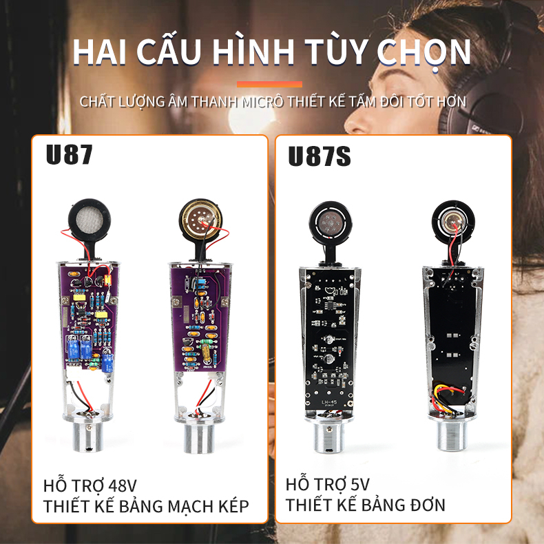Micro Thu Âm  ⚡ HÀNG LOẠI 1 ⚡Mic Hát Livestream Thu Âm, Karaoke Chuyên Nghiệp Âm Thanh Sống Động