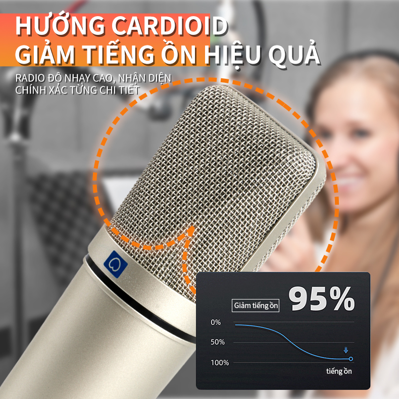 Micro Thu Âm  ⚡ HÀNG LOẠI 1 ⚡Mic Hát Livestream Thu Âm, Karaoke Chuyên Nghiệp Âm Thanh Sống Động