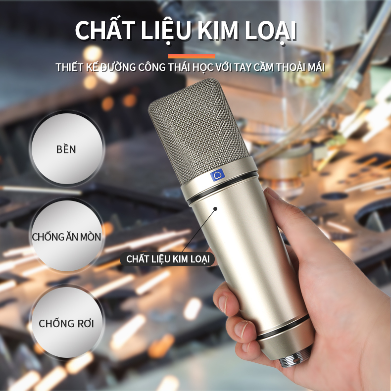 Micro Thu Âm  ⚡ HÀNG LOẠI 1 ⚡Mic Hát Livestream Thu Âm, Karaoke Chuyên Nghiệp Âm Thanh Sống Động