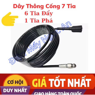  Dây Thông Tắc Cống Bằng Áp Lực Nước - Nắp Máy Rửa Xe Cao Áp Dài 10M -15M -20M .Cuộn Dây Thông Tắc Cống 