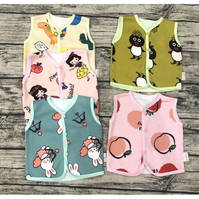 Áo Gile Nỉ Lông Mềm Ấm Cho Bé Trai 3-11KG