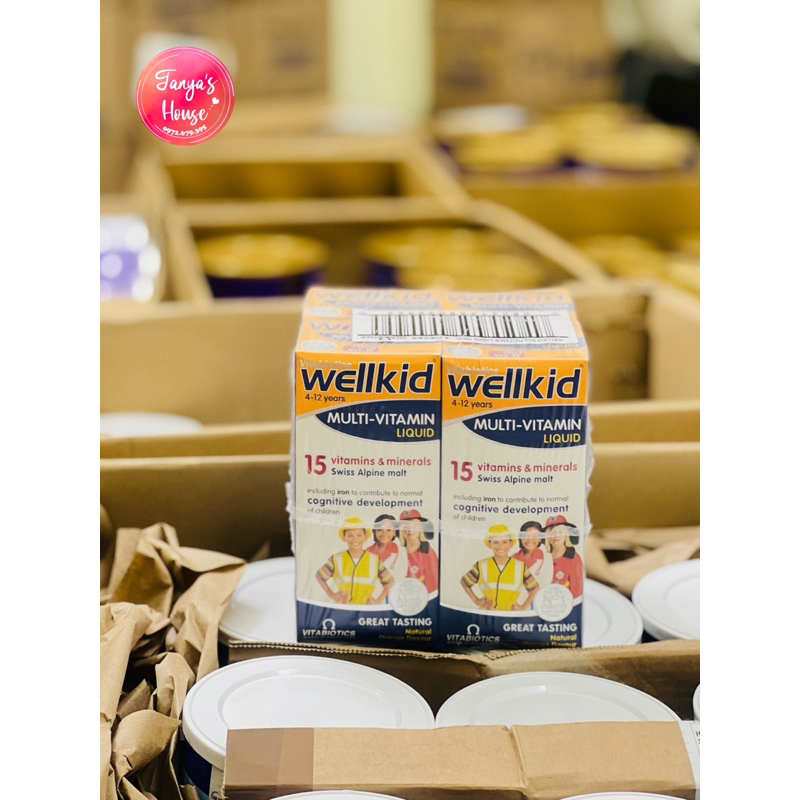 WELLKID MULTIVITAMIN LIQUID CHO BÉ 4 - 12 TUỔI