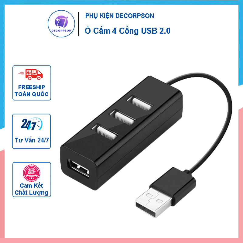 Ổ Cắm 4 Cổng USB 2.0