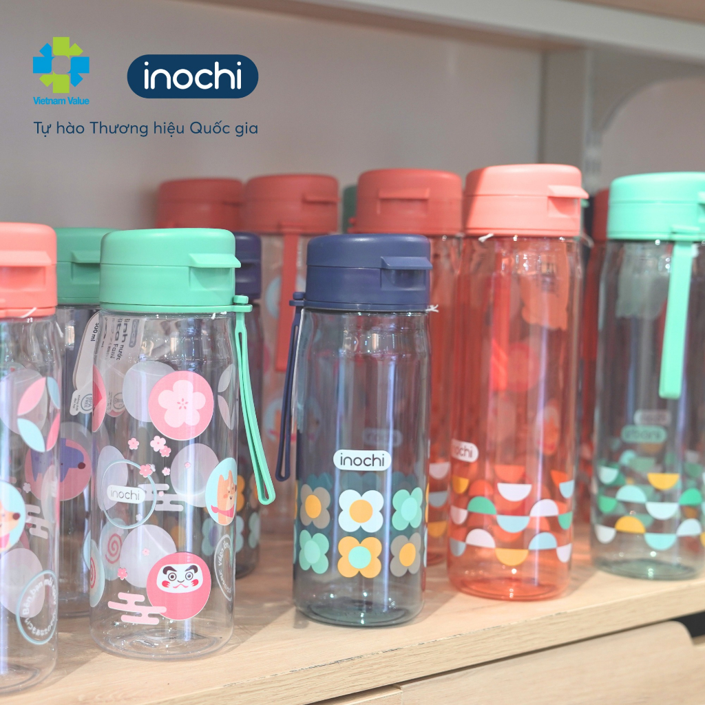 Bình Nước Đi Học INOCHI - Chai Nước Thể Thao, Du Lịch Kita Fami 500ML