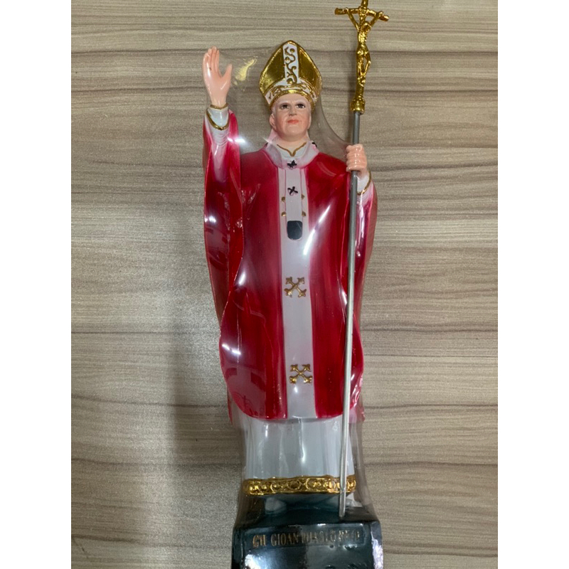 Đức Giáo Hoàng Gioan Phaolo II 35cm Thiếp Vàng.