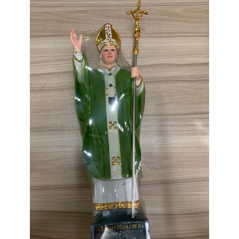 Đức Giáo Hoàng Gioan Phaolo II 35cm Thiếp Vàng.