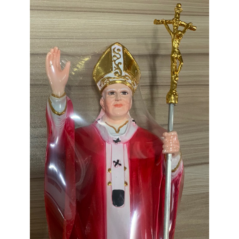 Đức Giáo Hoàng Gioan Phaolo II 35cm Thiếp Vàng.