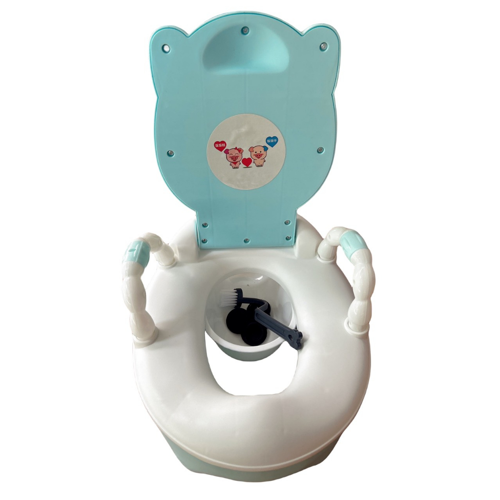 Bô vệ sinh trẻ em cho bé từ 6 tháng đến 5 tuổi chống trơn trượt có chỗ dựa và khay tiện dụng