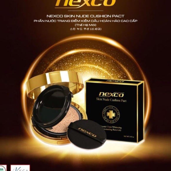 Phấn Nước Trang Điểm Kiềm Dầu Hoàn Hảo Cao Cấp NEXCO Skin Nude Cushion Pact