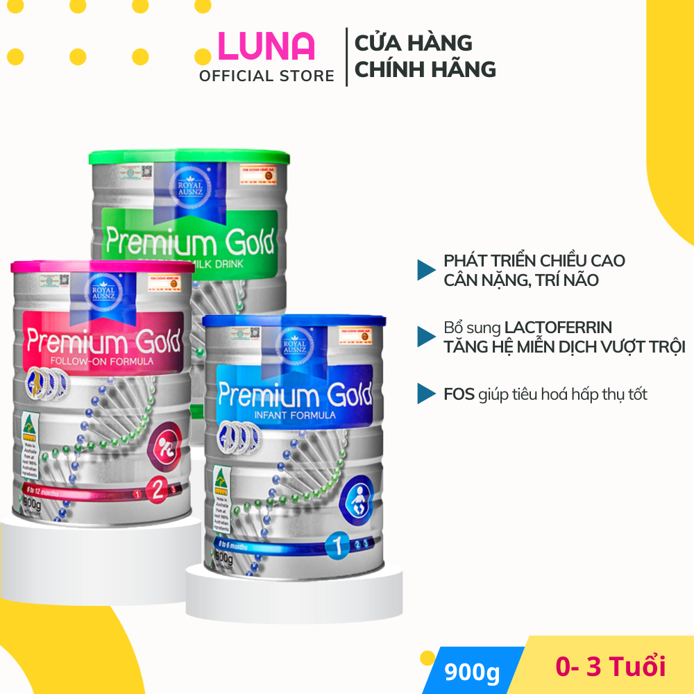 Sữa bột Hoàng Gia Úc Premium Gold sữa mát tăng cân bổ sung Vitamin và