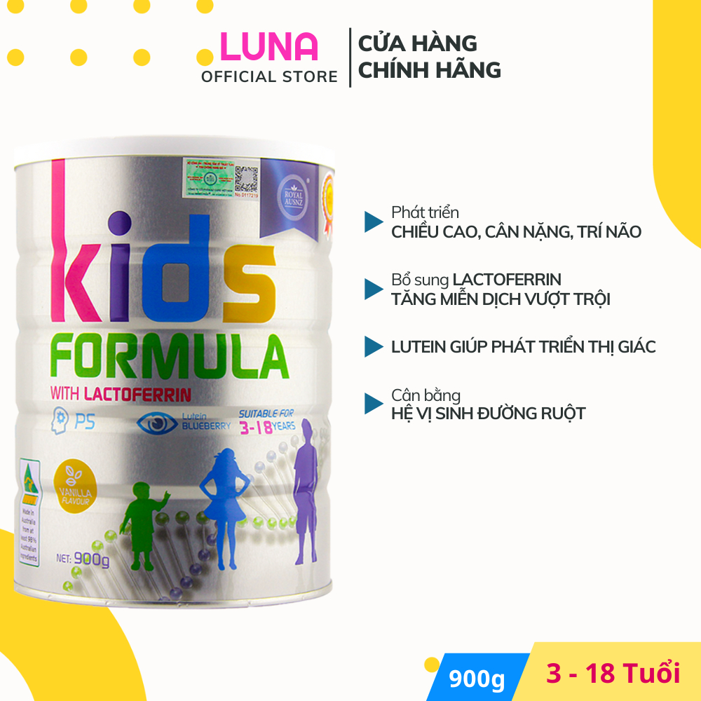 Sữa bột Hoàng Gia Úc Kids Formula bổ sung dinh dưỡng cho trẻ từ 3 tuổi trở lên Royal Ausnz 900g