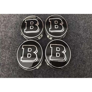 Bộ 4 logo chụp mâm Brabus /Ốp lazang Brabus chuyên dụng đường kính 75mm
