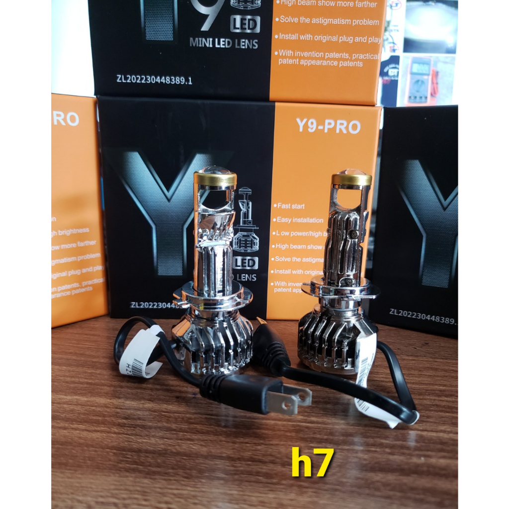 LED Bi Cầu Mini Y9 chân H4-H7-H11-H16-hb3/9005-hb4/9006