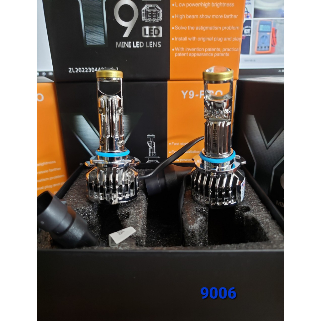 LED Bi Cầu Mini Y9 chân H4-H7-H11-H16-hb3/9005-hb4/9006