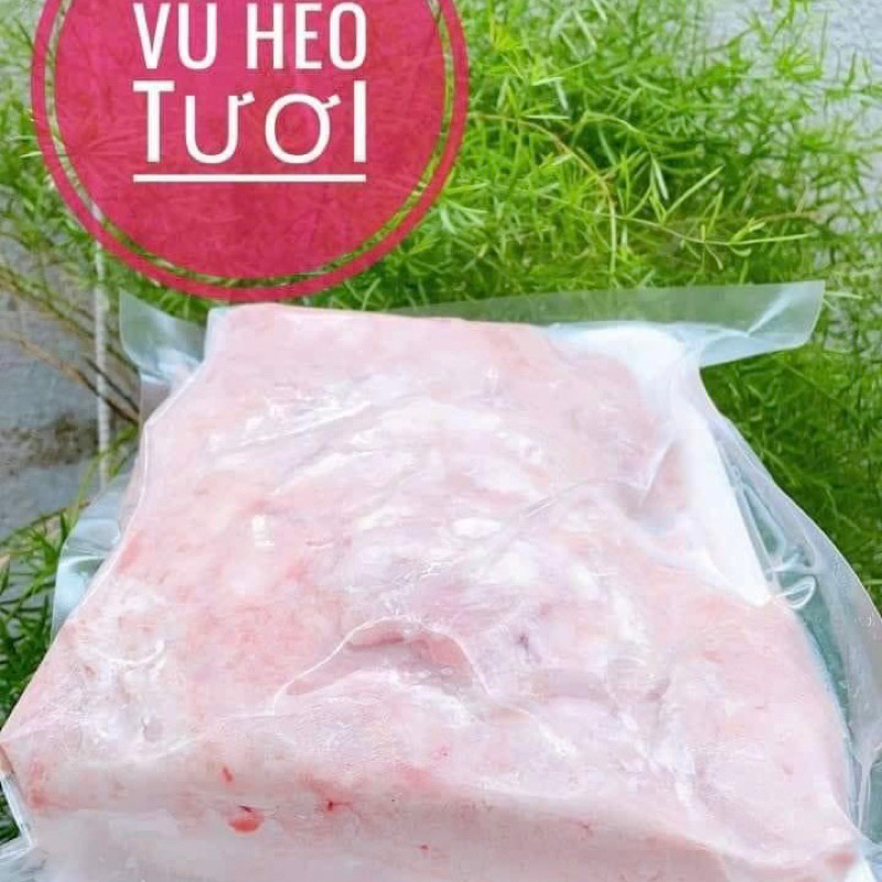 Vú heo nguyên miếng hàng loại 1, hàng bao chất lượng ra khay 1Kg. Giá sỉ