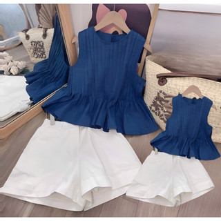 Set bộ mẹ bé short sát nách