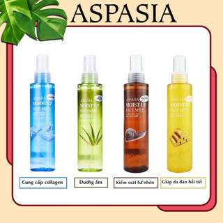 Xịt khoáng dưỡng ẩm nha đam Aspasia Moist Up Face Mist Aloe 150ml XKN chumia