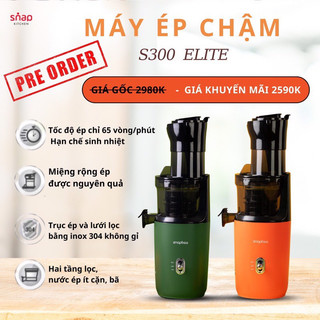 Máy Ép Chậm SNAPBEE S300 ELITE nhỏ gọn mạnh mẽ ép kiệt bã tháo lắp dễ dàng màu xanh BH 12 tháng