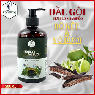 Dầu gội thảo dược bồ kết vỏ bưởi 500ml - Giảm khô gãy – mượt tóc – dưỡng mượt tóc