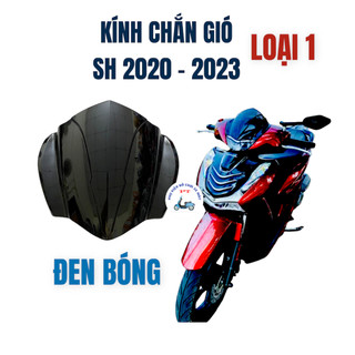 Kính Chắn Gió SH 2024, SH 2023 (Xe SH 2020, 2021, 2022 Chung Mẫu) - Mão Trên, Mão Đầu Đen Khói, Carbon
