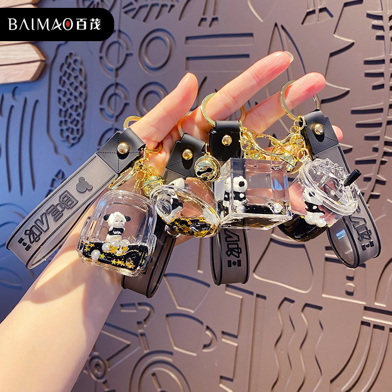 Móc khóa cute hình anime dễ thương màu đen,Móc khóa balo hot trend phong cách hàn quốc