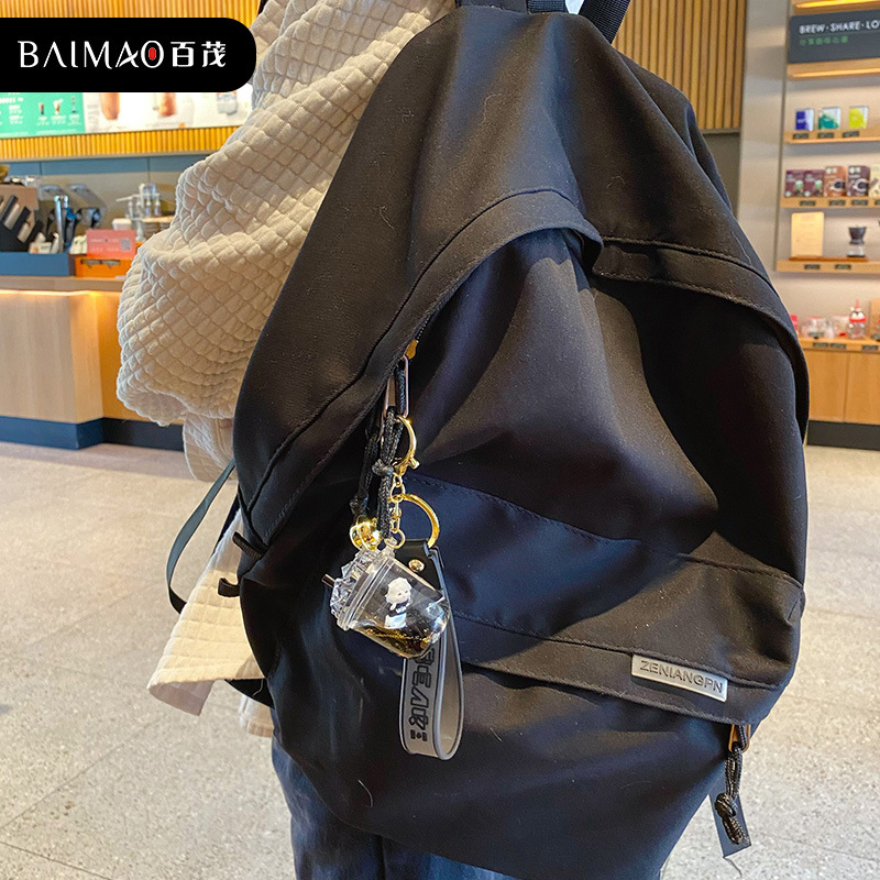 Móc khóa cute hình anime dễ thương màu đen,Móc khóa balo hot trend phong cách hàn quốc