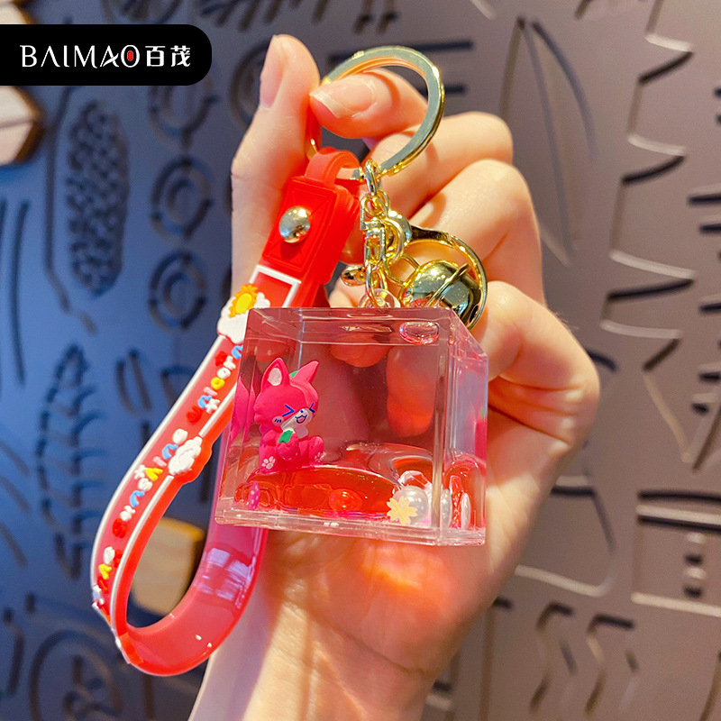 Móc khóa cute hình anime dễ thương màu hồng,Móc khóa balo hot trend phong cách Hàn Quốc