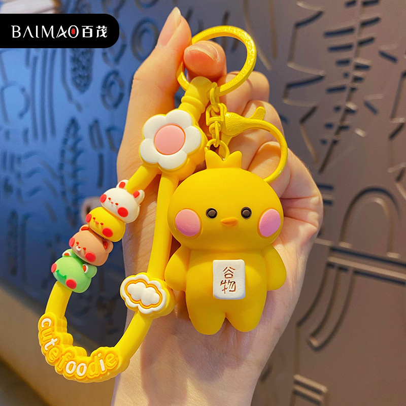 Móc khóa hình gấu đáng yêu hot trend 2023,móc chìa khóa nhiều màu sắc phong cách Hàn Quốc