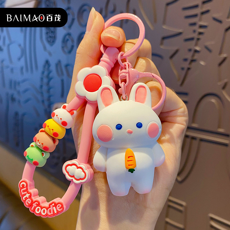 Móc khóa hình gấu đáng yêu hot trend 2023,móc chìa khóa nhiều màu sắc phong cách Hàn Quốc