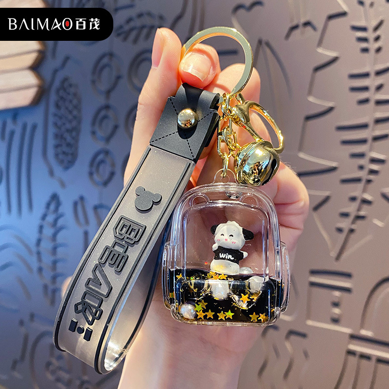 Móc khóa cute hình anime dễ thương màu đen,Móc khóa balo hot trend phong cách hàn quốc