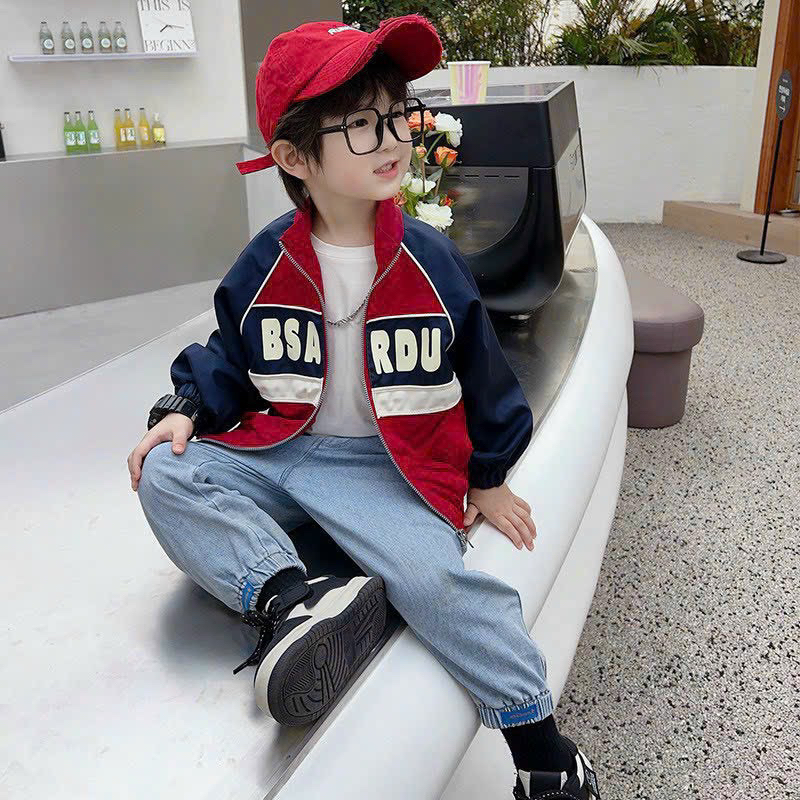 Áo khoác gió 2 lớp cho bé trai bé gái CHỐNG NƯỚC mẫu mới 2023