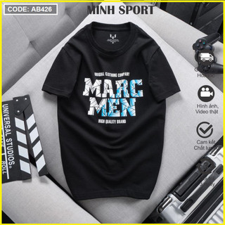 Áo thun nam cổ tròn vải cotton in chữ marc men đẹp, mềm mịn mã ao.97