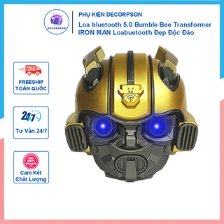 Loa bluetooth 5.0 bumble bee transformer, iron man - loabuetooth đẹp độc đáo