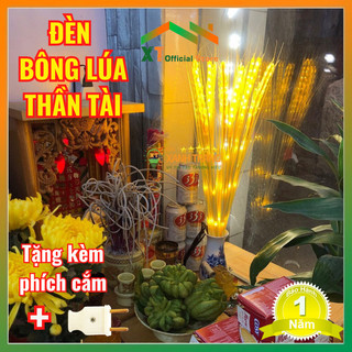 Đèn Led Bông Lúa Màu Vàng Tài Lộc Trang Trí Bàn Thờ Gia Tiên,Ban Ông Địa,Phòng Ngủ,Để Bàn Làm Việc,Phòng Khách