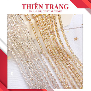 Dây xích đá gắn móng trang trí nail - Dây đá trang trí móng tay nail nghệ thuật giá rẻ