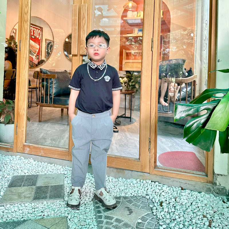 Quần Âu KhanhBun vải dày tôn dáng,co giãn 4 chiều, thoải mái đi chơi, đi học cho bé trai size từ 10-42 kí