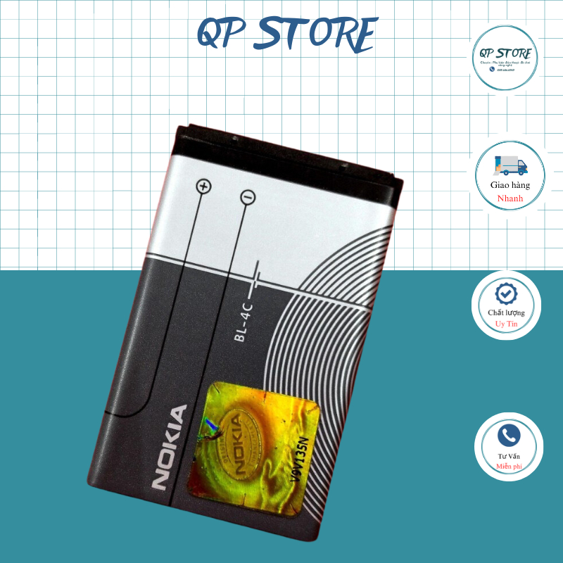Pin n.okia 5c pin 4c n.okia, Pin noki.a 5c pin 4c no.kia hàng 2 ic chống phù - QP STORE