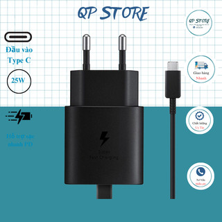 Bộ sạc sam.sung 25w, bộ sạc nhanh sam.sung 25w cổng type_c to type c - qp store