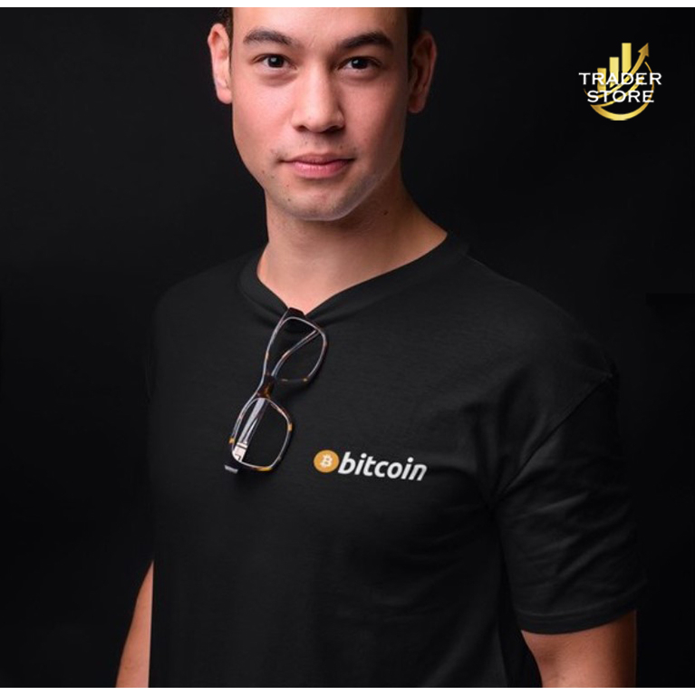 Áo thun nam in logo Binance Crypto màu đen và trắng M2879