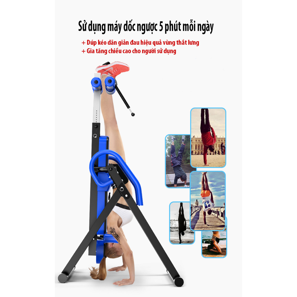 Máy duỗi ngược tập Yoga Thiết bị Thể dục đảo ngược giảm thoát vị đĩa đệm