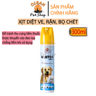 HANTOX 300ml  - Chai xịt ve, bọ chét cho chó mèo