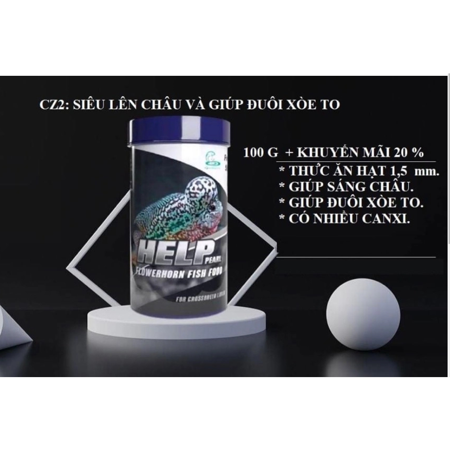 Thức ăn cao cấp nhanh tăng châu cho cá la hán cz2 Thái Lan