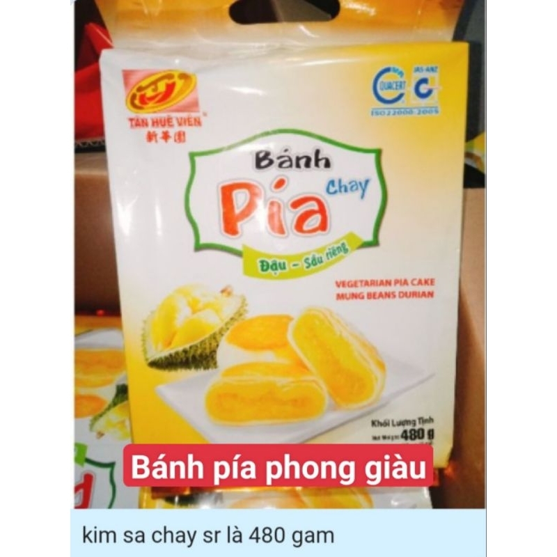 Bánh pía kim sa nhân trứng chảy tân huê viên đủ vị