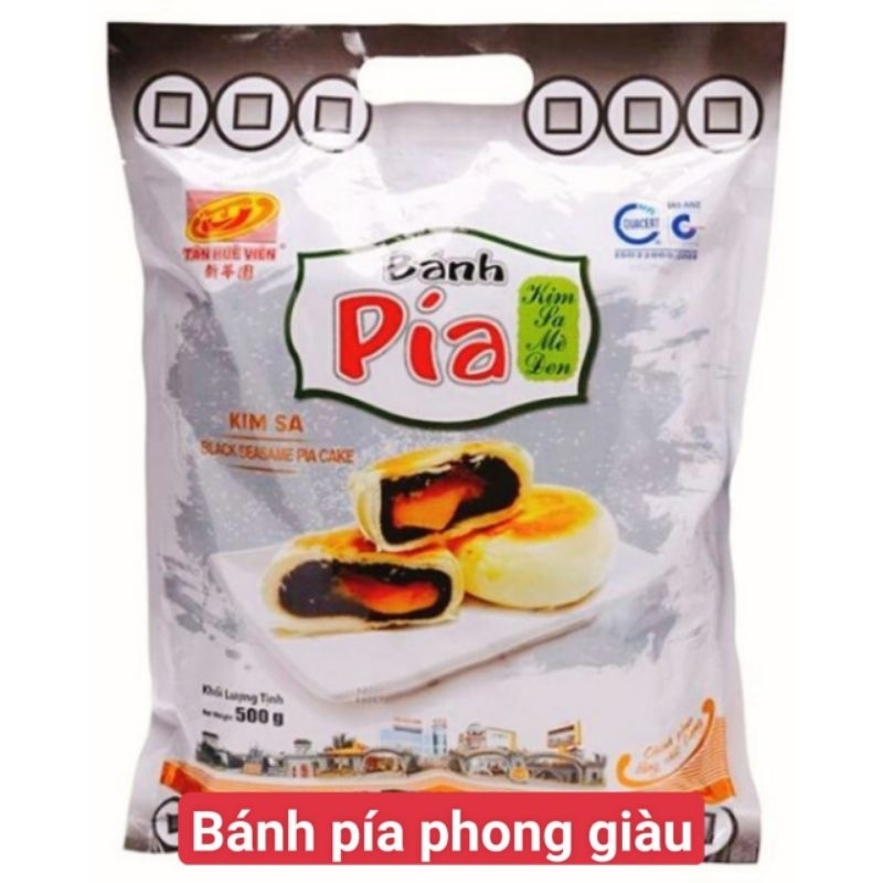 Bánh pía kim sa nhân trứng chảy tân huê viên đủ vị