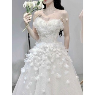 ĐẦM KIM TUYẾN LẤP LÁNH ĐÍNH HOA LÔNG VŨ(được kiểm tra hàng) kèm ảnh thật