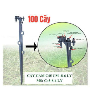 [ Bán Sỉ ] 100 CÂY CẮM BÉC TƯỚI 45CM DÙNG ỐNG 6 LY - DÙNG TRONG HỆ THỐNG TƯỚI TỰ ĐỘNG, TƯỚI NHỎ GIỌT