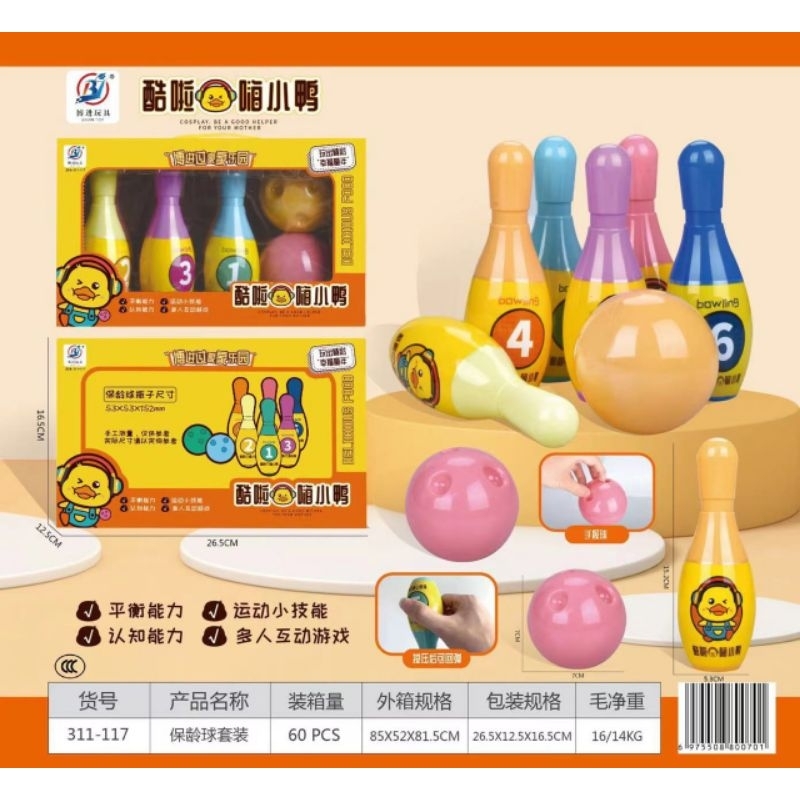 Đồ Chơi Bowling Vịt Vàng Cho Bé